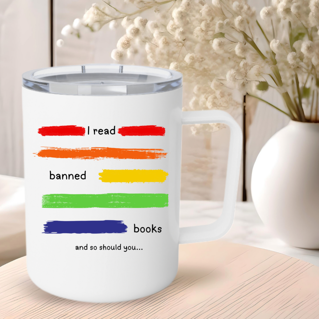 Banned Books Insulated Mug