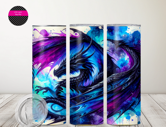 Dragon Tumbler - Blue and Purple