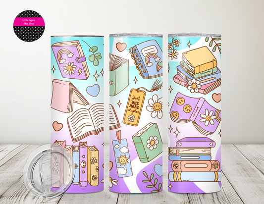 Pastel Bookish Tumbler