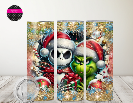 The Grinch and Jack Tumbler