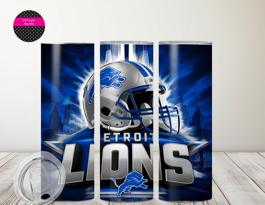 Detroit Lions Tumbler Vivid